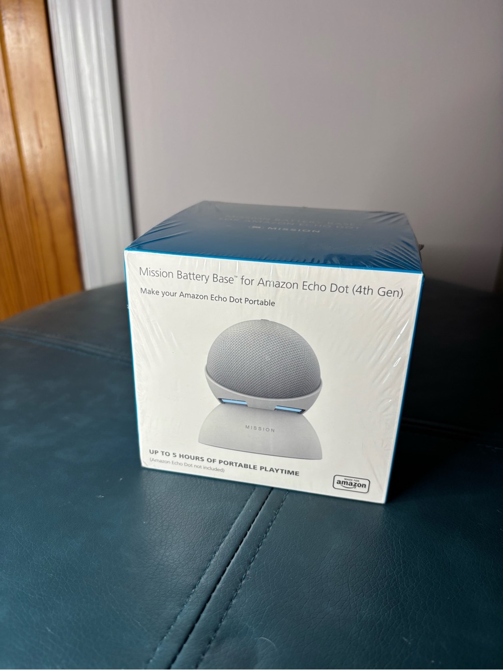 Amazon Mission Battery Base for Echo Dot - Blue
